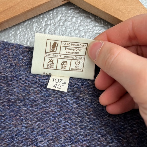 Vintage Edinburgh Woollen Mill Shetland Wool Cardigan Sweater 1980s - Picture 4 of 5